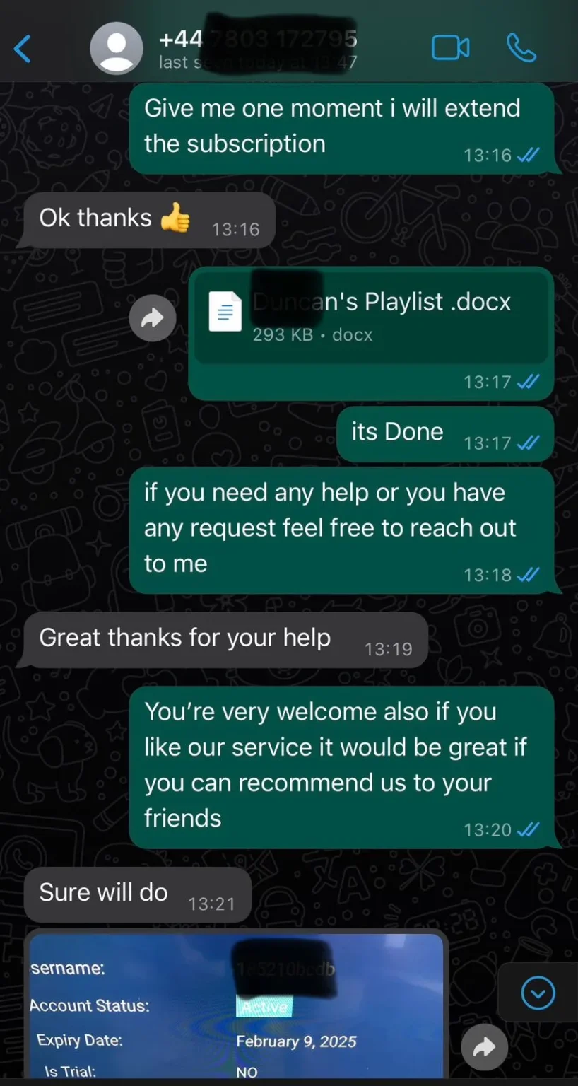 SupportIPTV Customer Testimonial — Happy IPTV Subscriber
