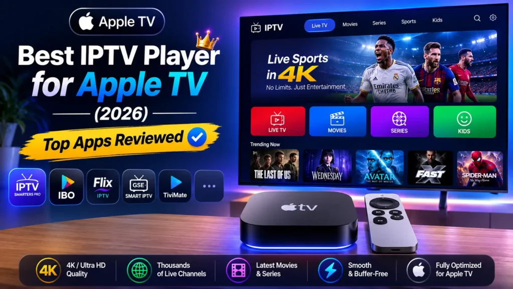 Best IPTV Player for Apple TV (2026): Top Apps Reviewed & Compared