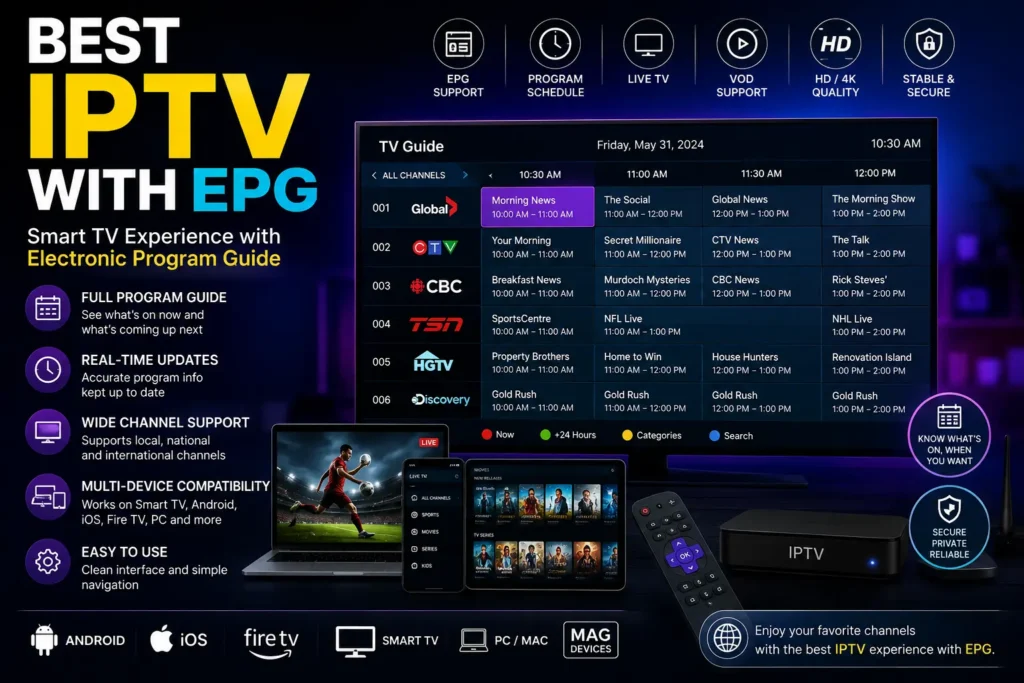 Best IPTV with EPG: Complete Guide to Electronic Program Guides